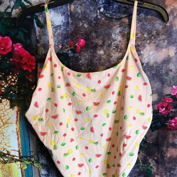 Playa Printed Newport Super-Scoopback Swimsuit🍊🍋 - Picture 2 of 6